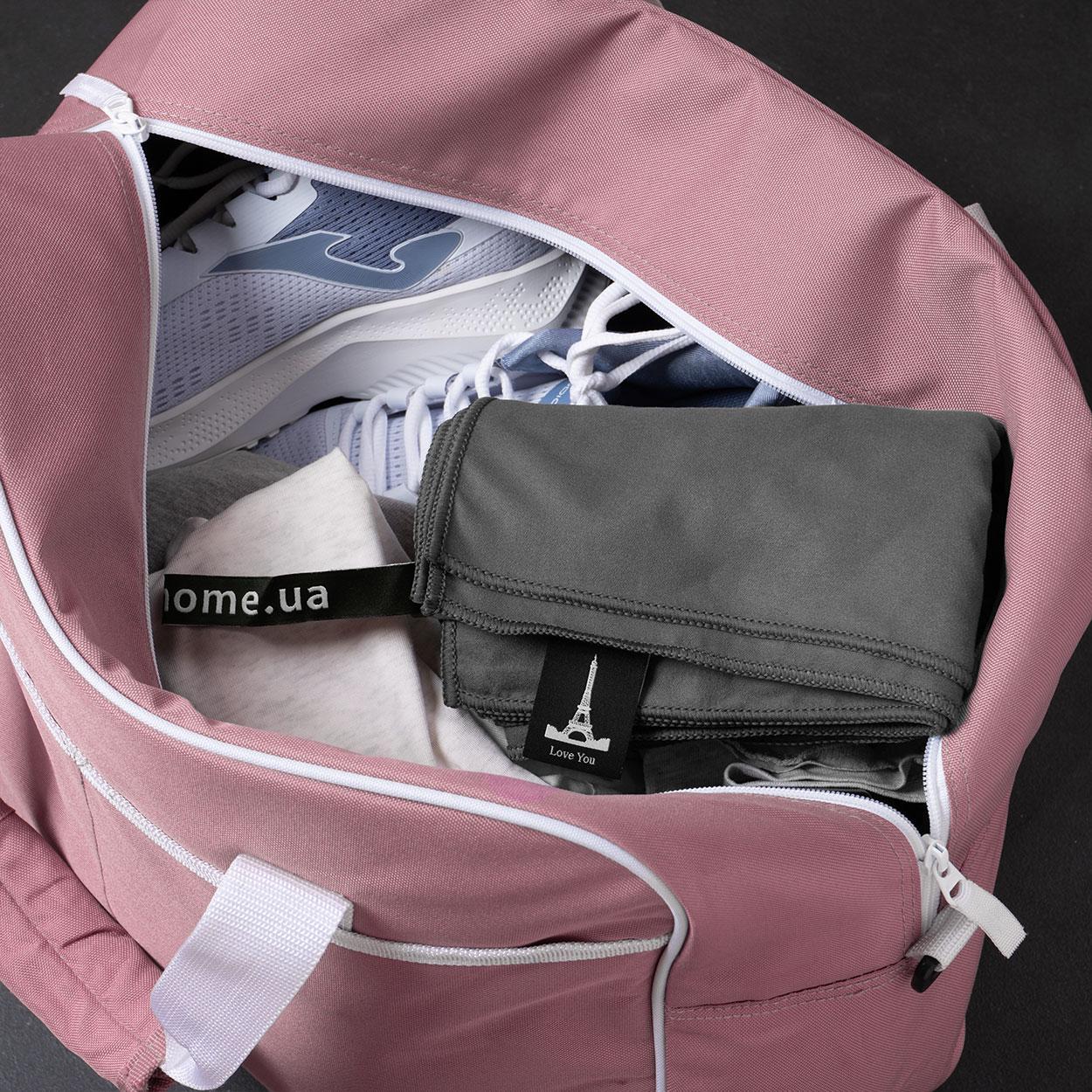 Рушник з мікрофібри спортивний з чохлом Love You 80х180 см Сірий (60140) - фото 12 Рушник з мікрофібри спортивний з чохлом Love You 80х180 см Сірий (60140) - фото 12