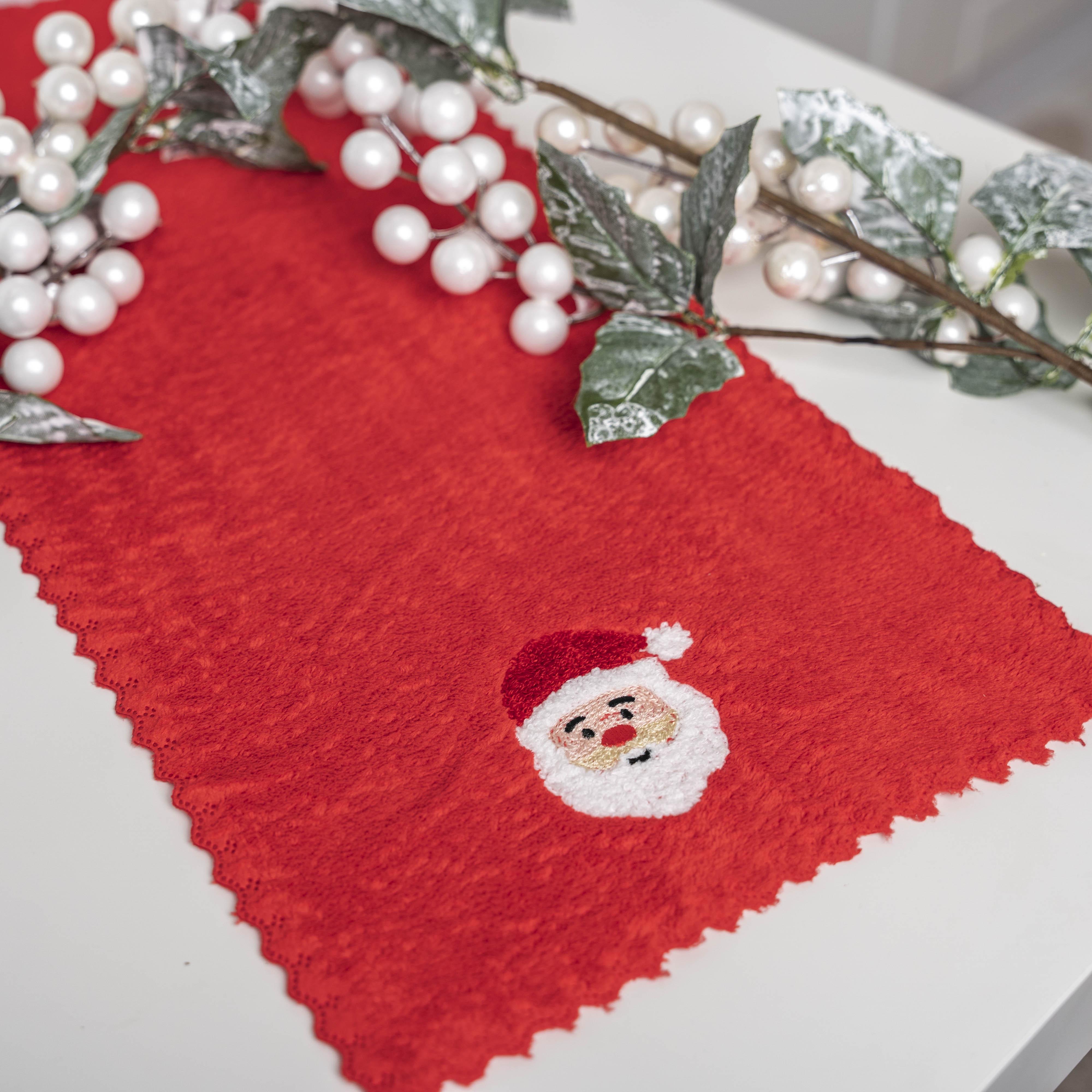 Рушник кухонний Новий рік 25x50 см Червоний (88857)