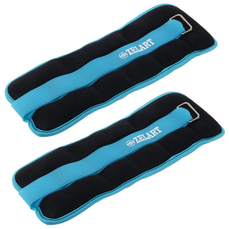 Обтяжувачі-манжети для рук та ніг Zelart Pro 2х1 кг Блакитний (FI-2502-2_Голубой) - фото 2 Обтяжувачі-манжети для рук та ніг Zelart Pro 2х1 кг Блакитний (FI-2502-2_Голубой) - фото 2