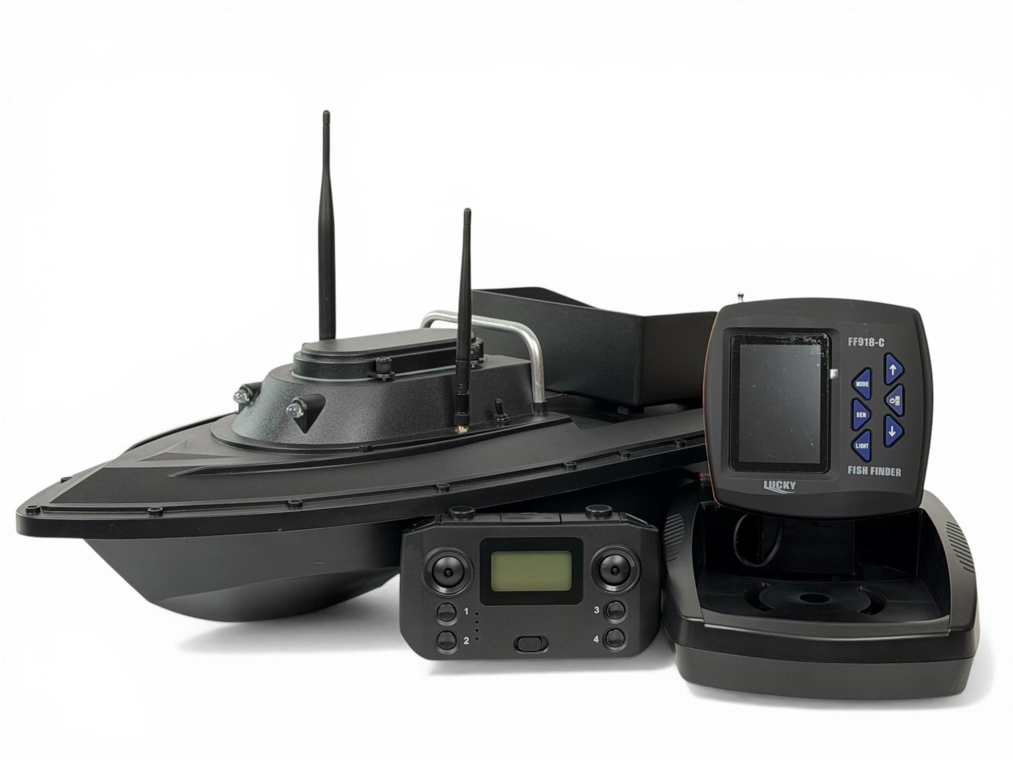 Короповий кораблик Flytec D12 Pro 12V GPS автопілот з ехолотом Lucky FF918-C