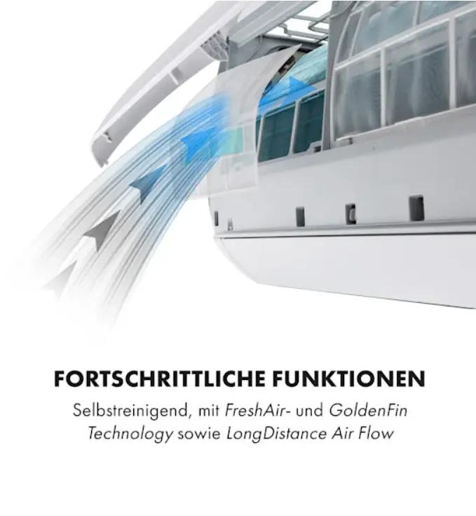 Кондиционер-сплит KLARSTEIN Windwaker 9000 BTU/2,7 кВт (10033482) - фото 4 Кондиционер-сплит KLARSTEIN Windwaker 9000 BTU/2,7 кВт (10033482) - фото 4