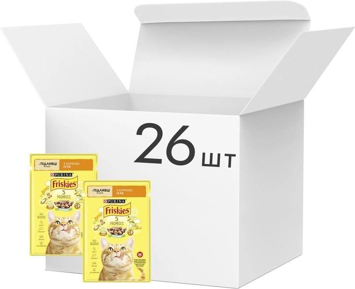 Корм для котів вологий Friskies шматочки в соусі з куркою 85 г 26 шт. - фото 2 Корм для котів вологий Friskies шматочки в соусі з куркою 85 г 26 шт. - фото 2