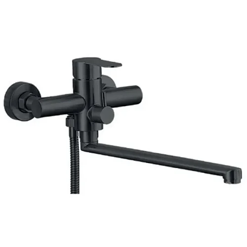 Смеситель для ванны Zerix DAX-006 Euro из нержавеющей стали SUS304 Black (ZX4816)