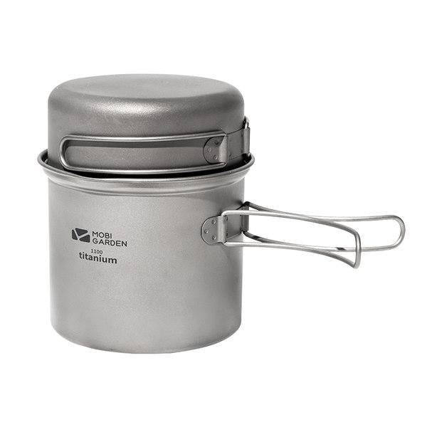 Набор посуды Mobi Garden NX21666033 titanium котелок/миска 1,1 л 0,45 л