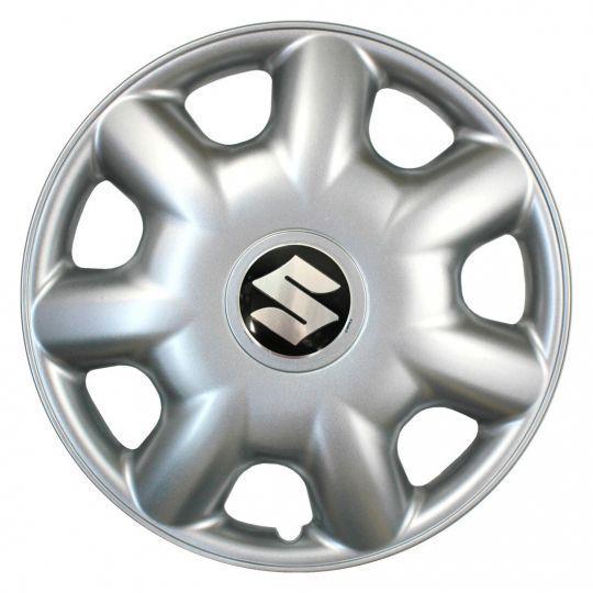 Автомобильные колпаки SKS 218 R14 с логотипом Suzuki 4 шт. Серебристый