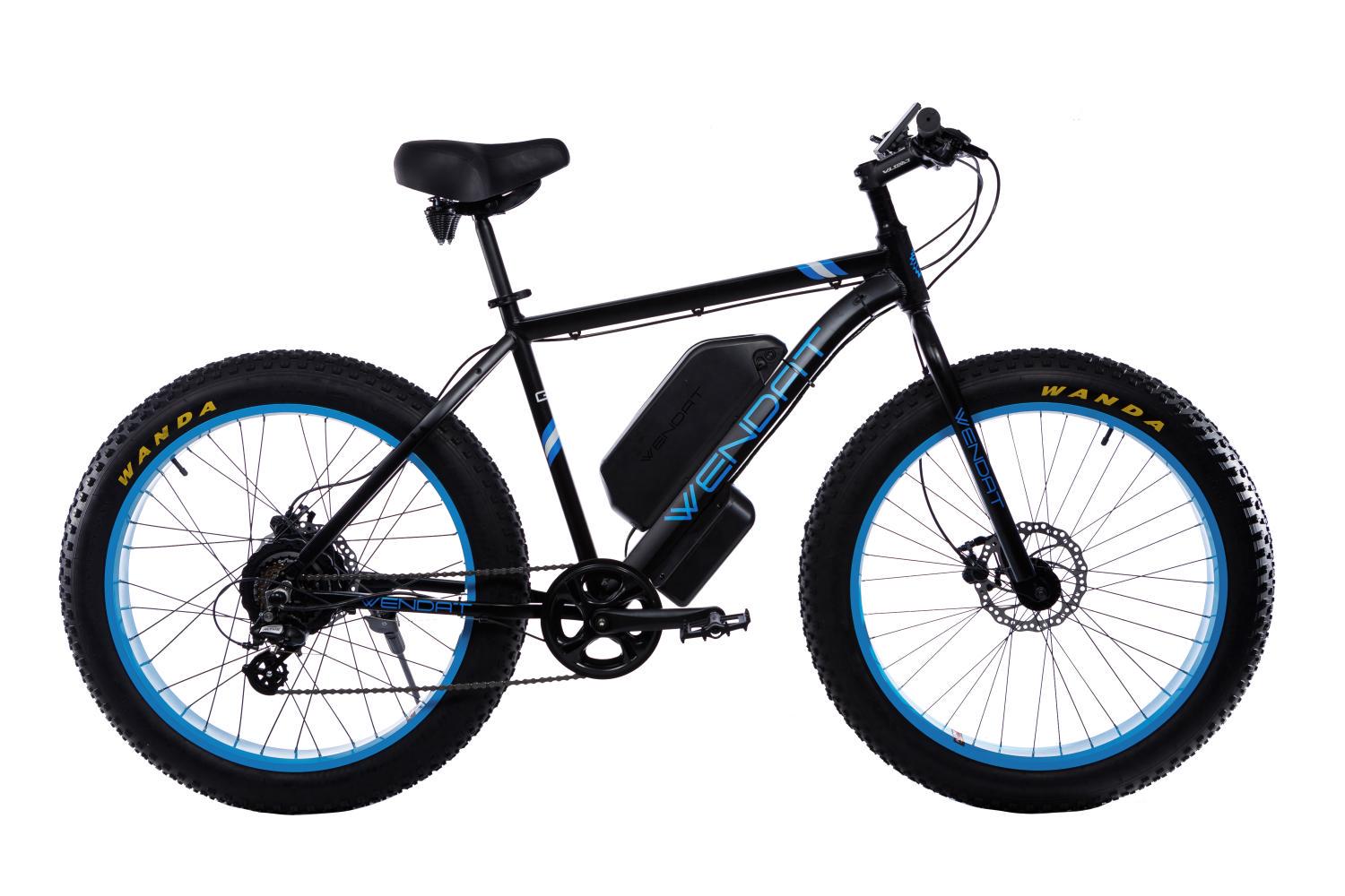 Електровелосипед WENDAT FATBIKE зі знімною батареєю 26 /19 48V/19Ah/1000W Чорно-синій (M-WEN-FAT-2648191000-BLBLUE)