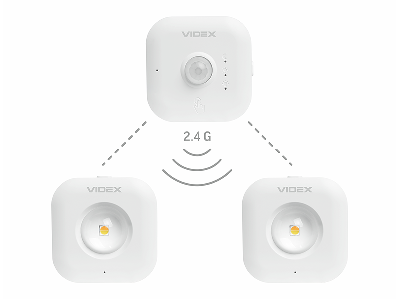 Набір світлодіодних світильників акумуляторних Videx VL-NL075-21 з датчиком руху (8802) - фото 5 Набір світлодіодних світильників акумуляторних Videx VL-NL075-21 з датчиком руху (8802) - фото 5
