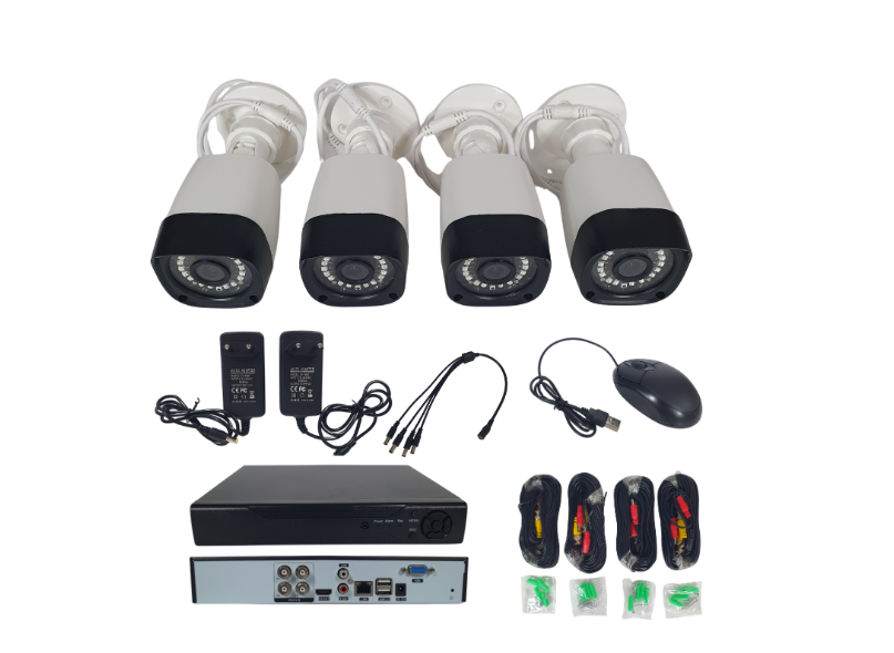 Набор видеонаблюдения KIT 5G Wi-Fi 4 камеры/без монитора Белый (MER-11532_4447)