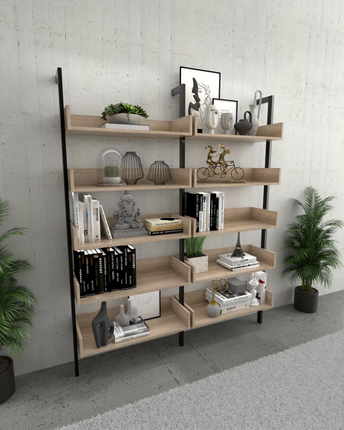 Стеллаж пристенный EcoLoft Галерея DSP-1411-1 в стиле лофт Дуб Аппалачи (32377201) Стеллаж пристенный EcoLoft Галерея DSP-1411-1 в стиле лофт Дуб Аппалачи (32377201)
