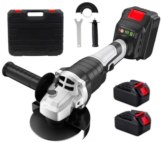 Болгарка аккумуляторная Lithium Power 2 АКБ в кейсе Серый (26636584) - фото 4 Болгарка аккумуляторная Lithium Power 2 АКБ в кейсе Серый (26636584) - фото 4