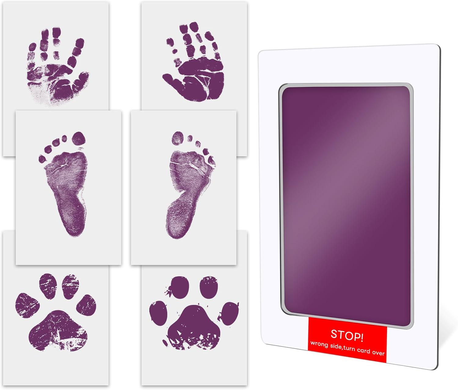 Набор для создания отпечатков детских ручек и ножек Фиолетовый (20294) - фото 9 Набор для создания отпечатков детских ручек и ножек Фиолетовый (20294) - фото 9