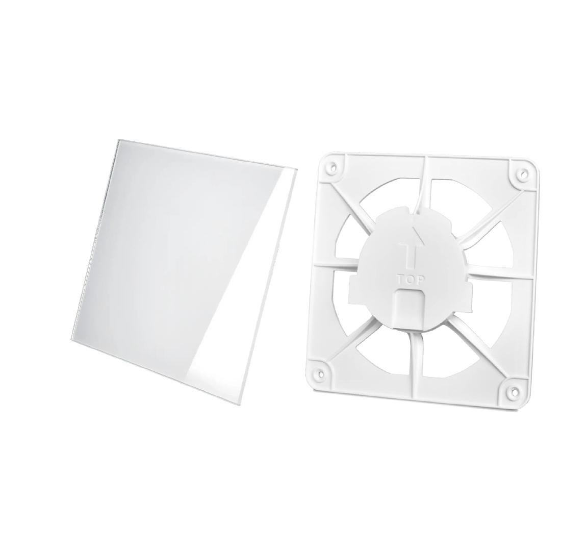 Вентиляційна решітка AirRoxy dRim grill та пластикова панель Білий глянцевий (02-300160)