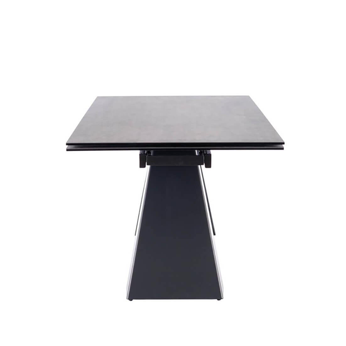 Стол обеденный Signal Salvadore Ceramic Ii 120/180x80 Серый/Черный матовый (10554256) - фото 2 Стол обеденный Signal Salvadore Ceramic Ii 120/180x80 Серый/Черный матовый (10554256) - фото 2