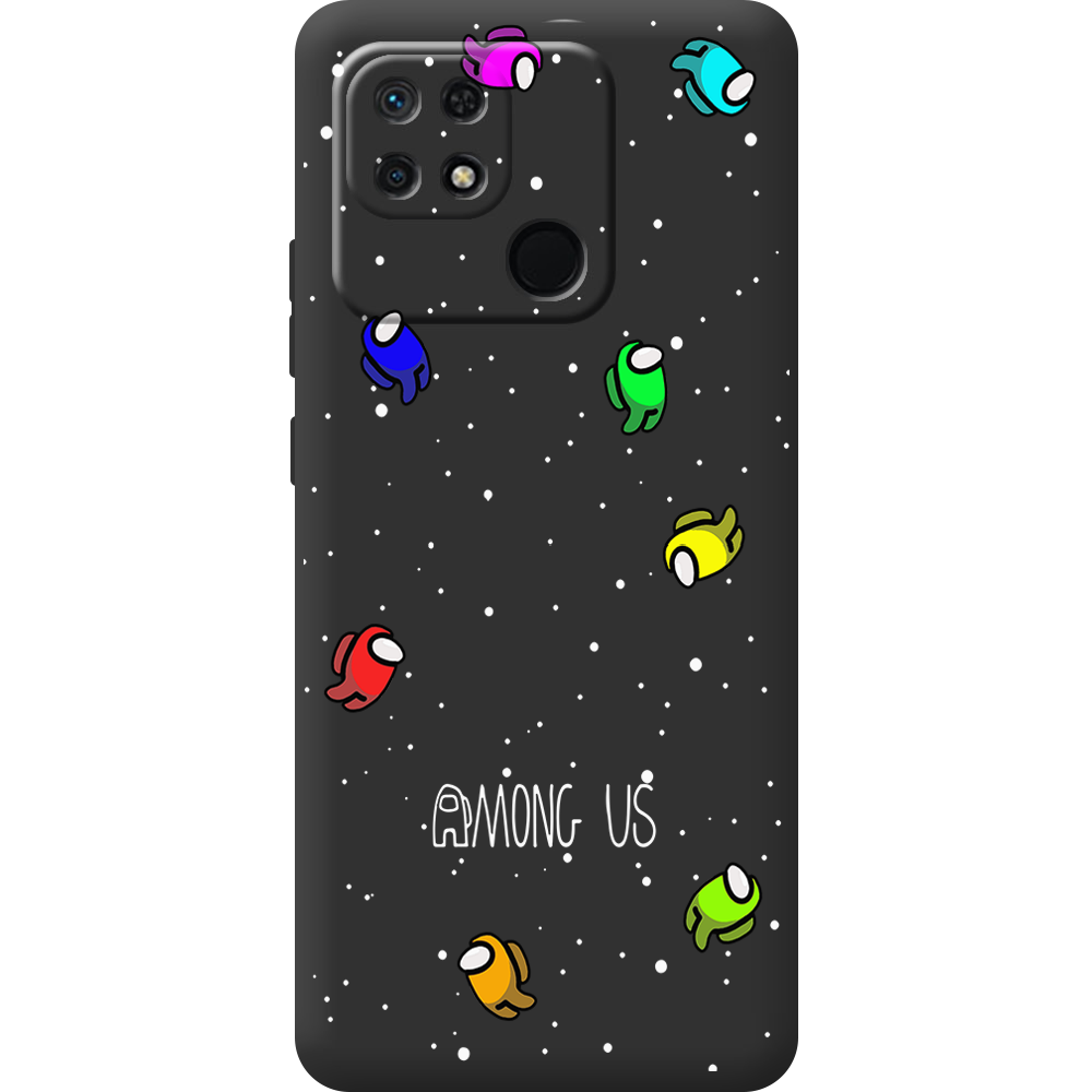 Чехол BoxFace Xiaomi Redmi 10C Among Us Invisible Черный силикон (44304-bk76-44307)