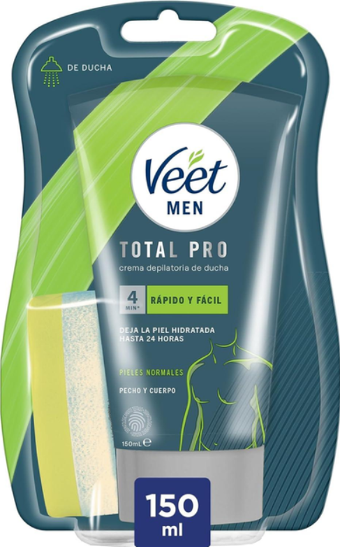Крем мужской Veet для депиляции волос в душе для нормальной кожи Men Total Pro Crema Depilatoria 4 min rapido y facil 150 мл (516901514) Крем мужской Veet для депиляции волос в душе для нормальной кожи Men Total Pro Crema Depilatoria 4 min rapido y facil 150 мл (516901514)