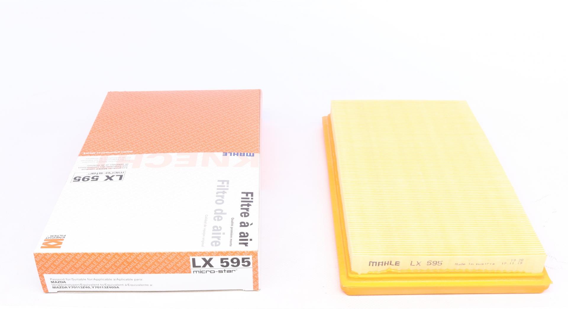 Фильтр воздушный KNECHT для Mazda 323 2,0D/TD 96-04/Premacy 2,0TD 99-05 (LX 595)