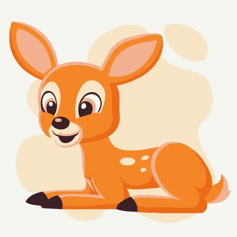 Роспись на холсте Brushme Дружественный олененок 20x20 см (MBS038)