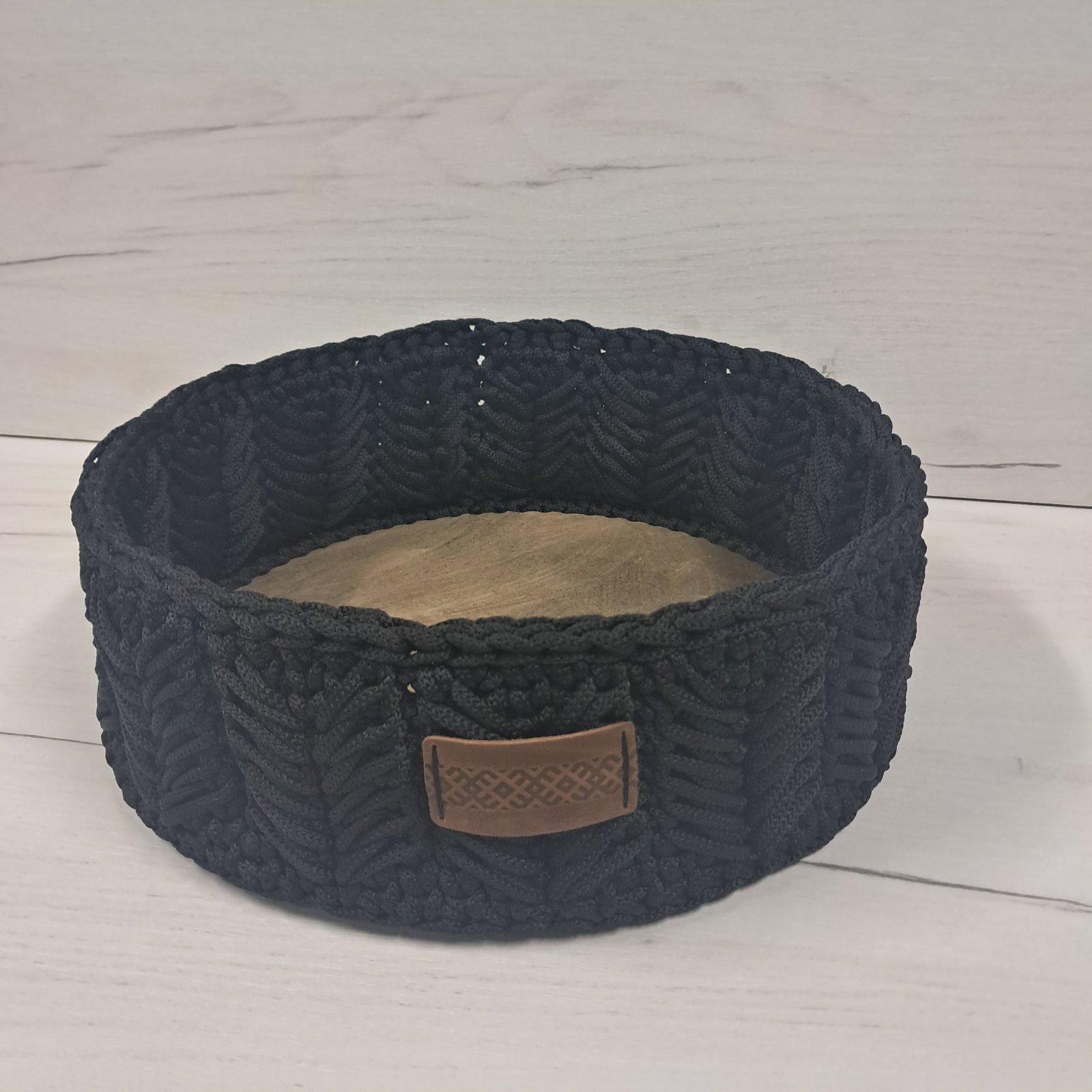 Корзина из шнура 30 см Черный (28612676) Корзина из шнура 30 см Черный (28612676)