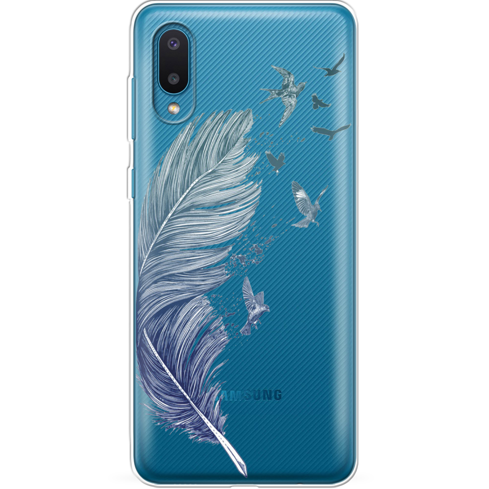 Чехол BoxFace Samsung A022 Galaxy A02 Feather Прозрачный силикон (42004-cc38-42004)