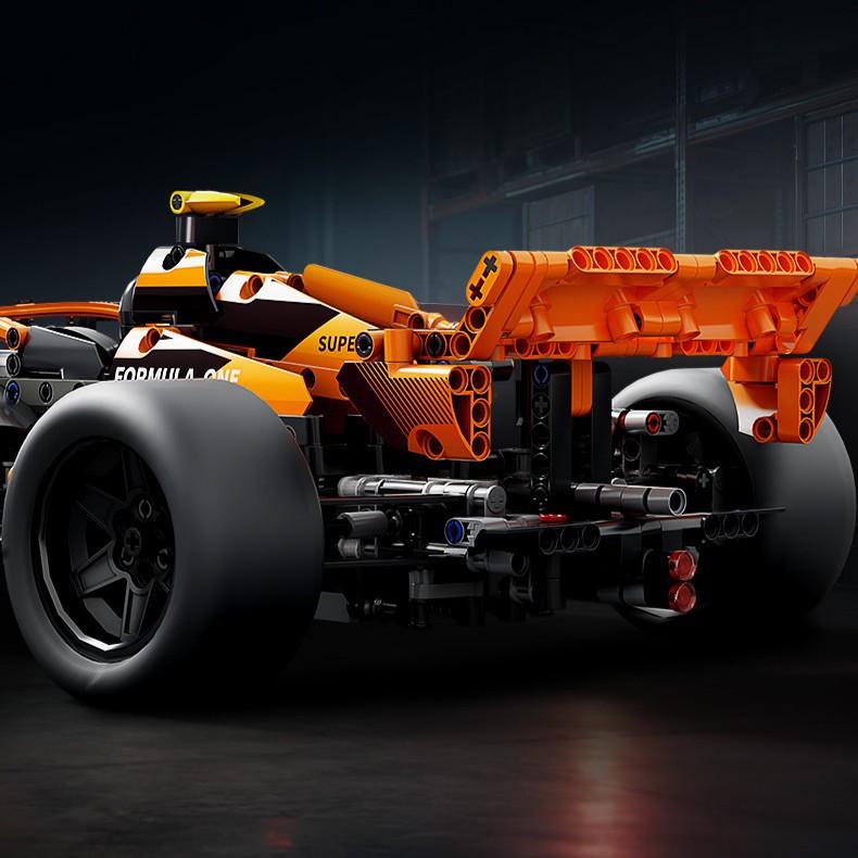 Конструктор на радиоуправлении 1:10 McLaren F1 56 см Формула 1 гоночная машина с мотором и пультом Оранжевый - фото 7