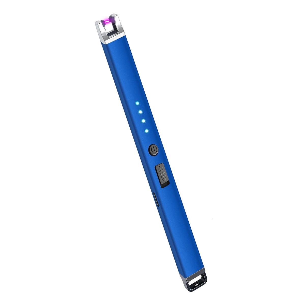 Зажигалка плазменная со встроенным аккумулятором MSDS Electric ARC BBQ Lighter электрическая дуговая зарядка USB/Type-C Blue (160162) - фото 4