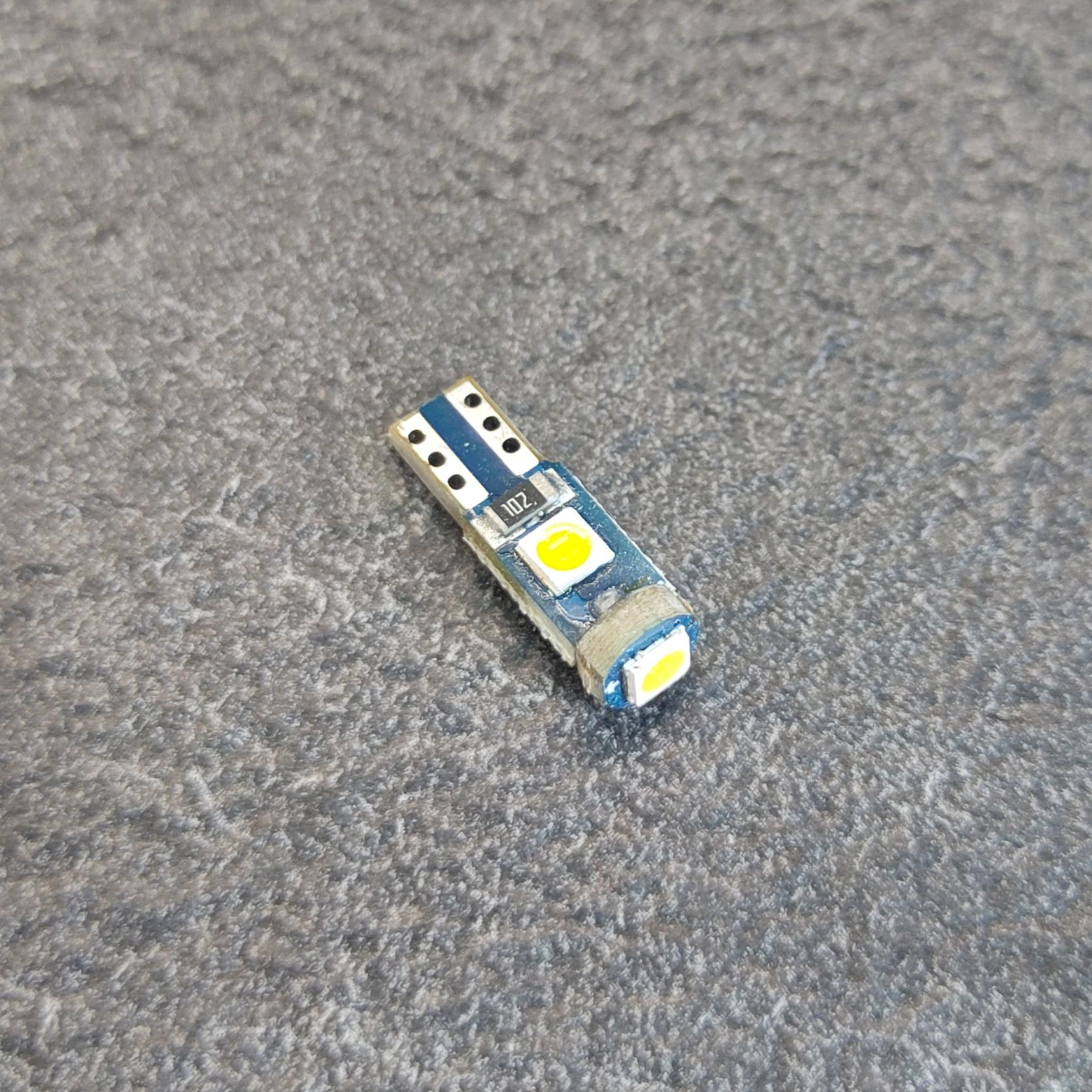 Автолампа T5 WY2,3W 3SMD 3030 LED Желтый (519STORE3)