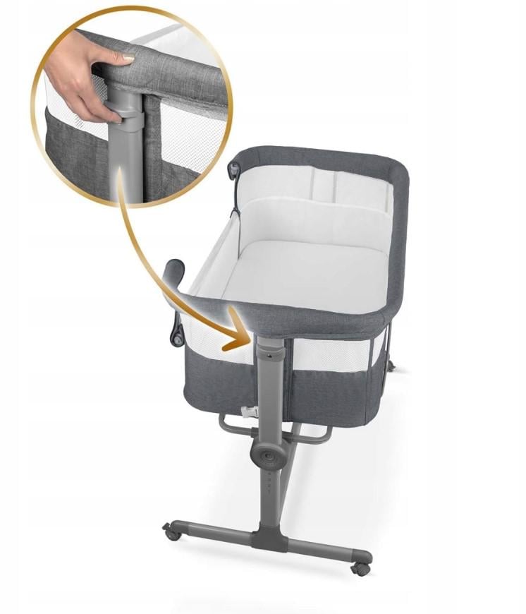 Кровать детская с крепежными ремнями и регулировкой высоты - фото 5