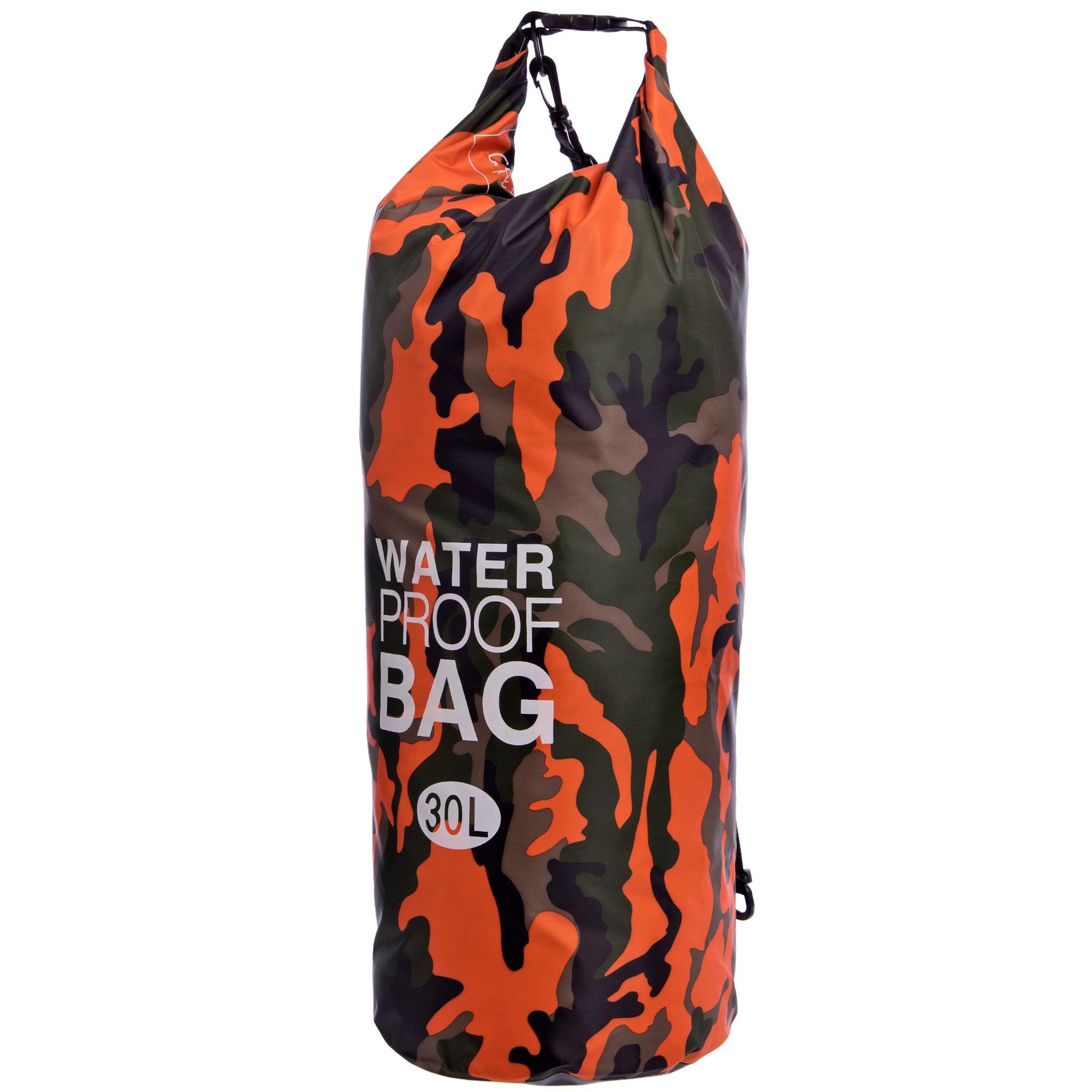 Водонепроникний гермомішок SP-Sport Waterproof Bag TY-6878-30 30 л Мілітарі/Оранж (NA001444)