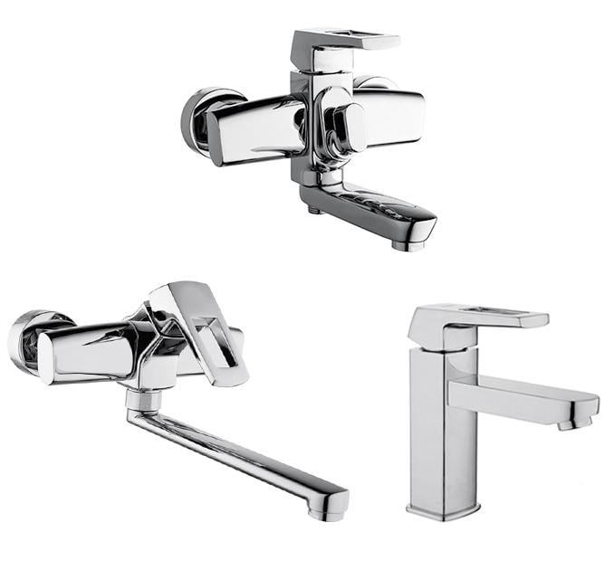 Набор смесителей G-Lauf 3в1 Хром (LEF76218)