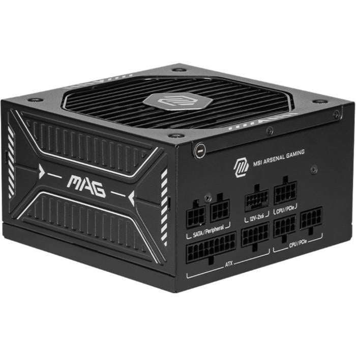 Блок питания модульный MSI MAG A750GLS PCIE5 ATX 3.1 750W с вентилятором 135 мм 80+ Gold Black (36943778) Блок питания модульный MSI MAG A750GLS PCIE5 ATX 3.1 750W с вентилятором 135 мм 80+ Gold Black (36943778)