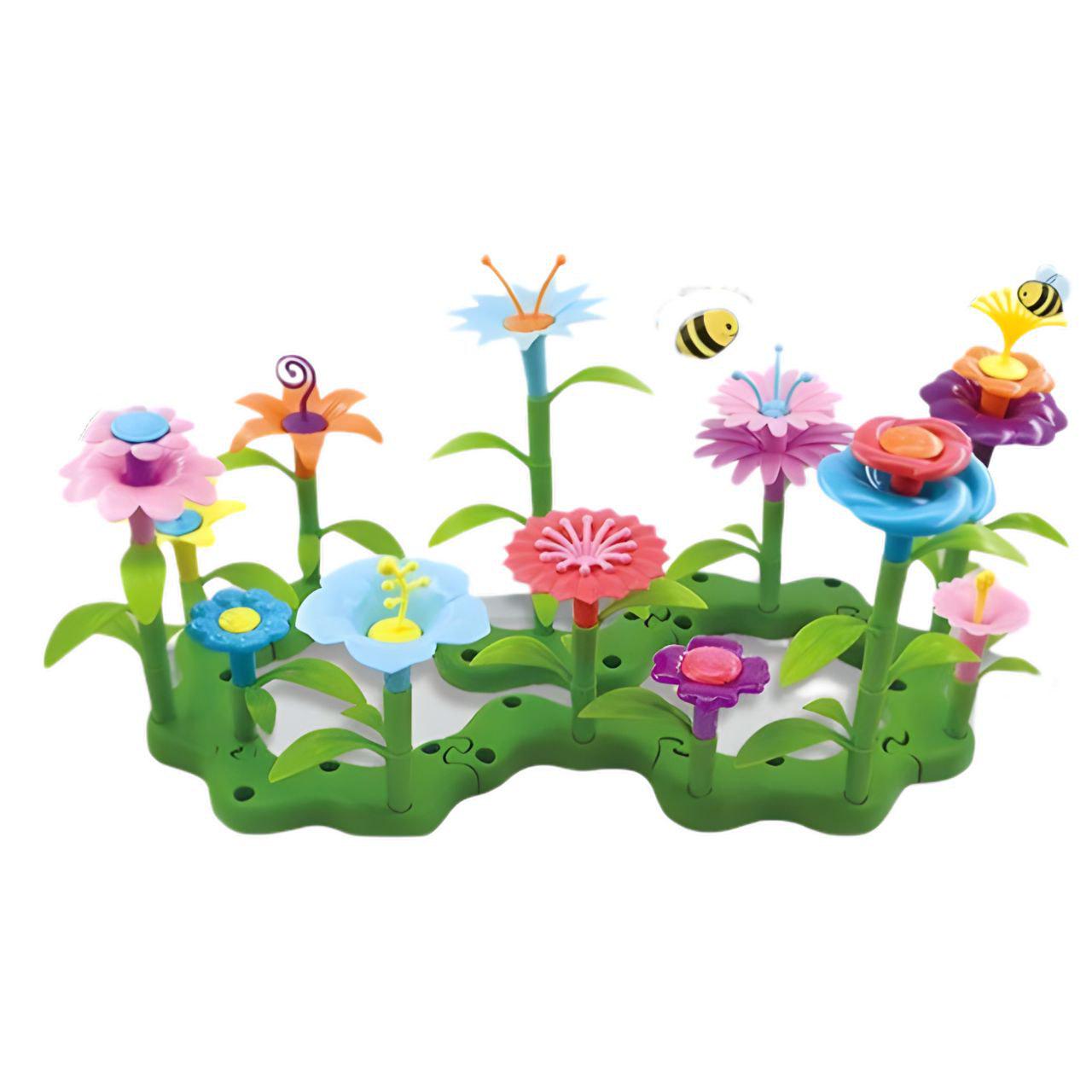 Конструктор для дівчаток B 6969-6 Квіткова оранжерея з 2 вазонами і основою 98 деталей