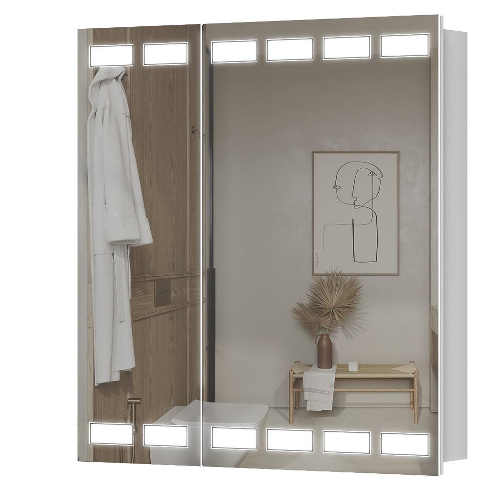 Шафа дзеркальна Aquarius Siena з LED підсвічуванням 70 Білий (11874) Шафа дзеркальна Aquarius Siena з LED підсвічуванням 70 Білий (11874)