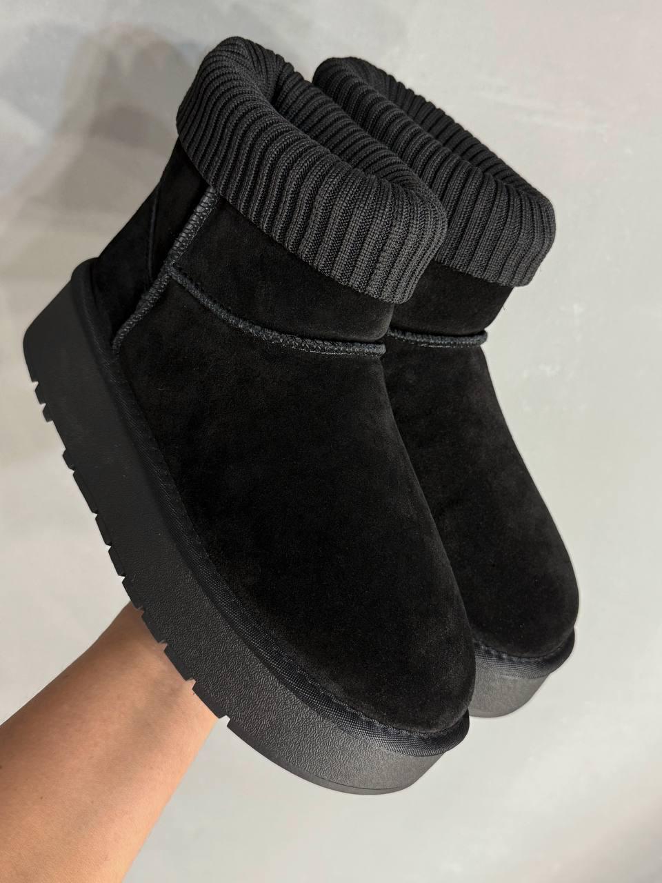 Угги женские Hengji 56-1 с манжетом носком на высокой подошве р. 40 Черный (5154) Угги женские Hengji 56-1 с манжетом носком на высокой подошве р. 40 Черный (5154)