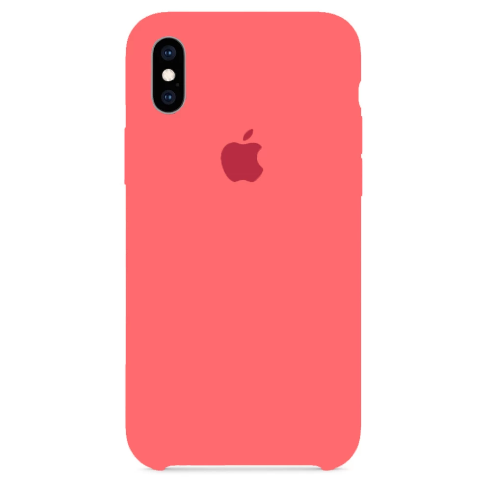 Силіконовий чохол Накладка Silicone Case для iPhone X/XS Peach