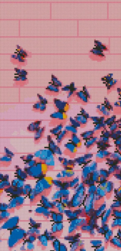 Алмазная мозаика Strateg Бабочки 50х25 см (BA-0009)