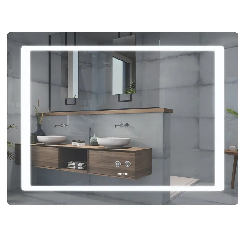 Дзеркало MIXXUS STYLE MR13-90x70-REVERSE з LED Touch/Anti-fog/димером/регулюванням яскравості (MI6667)