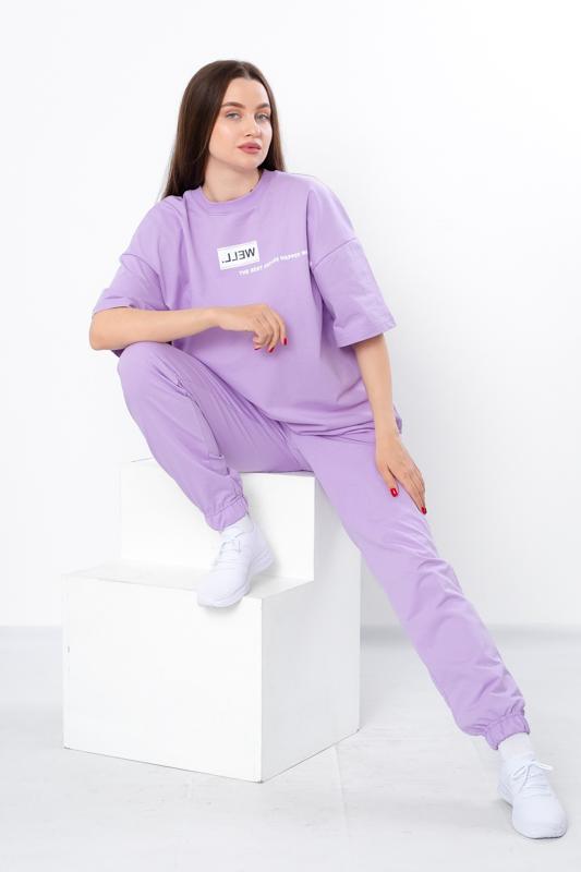 Комплект жіночий футболка та штани Носи Своє р. 44 Фіолетовий (8399-057-33-v2) - фото 3 Комплект жіночий футболка та штани Носи Своє р. 44 Фіолетовий (8399-057-33-v2) - фото 3