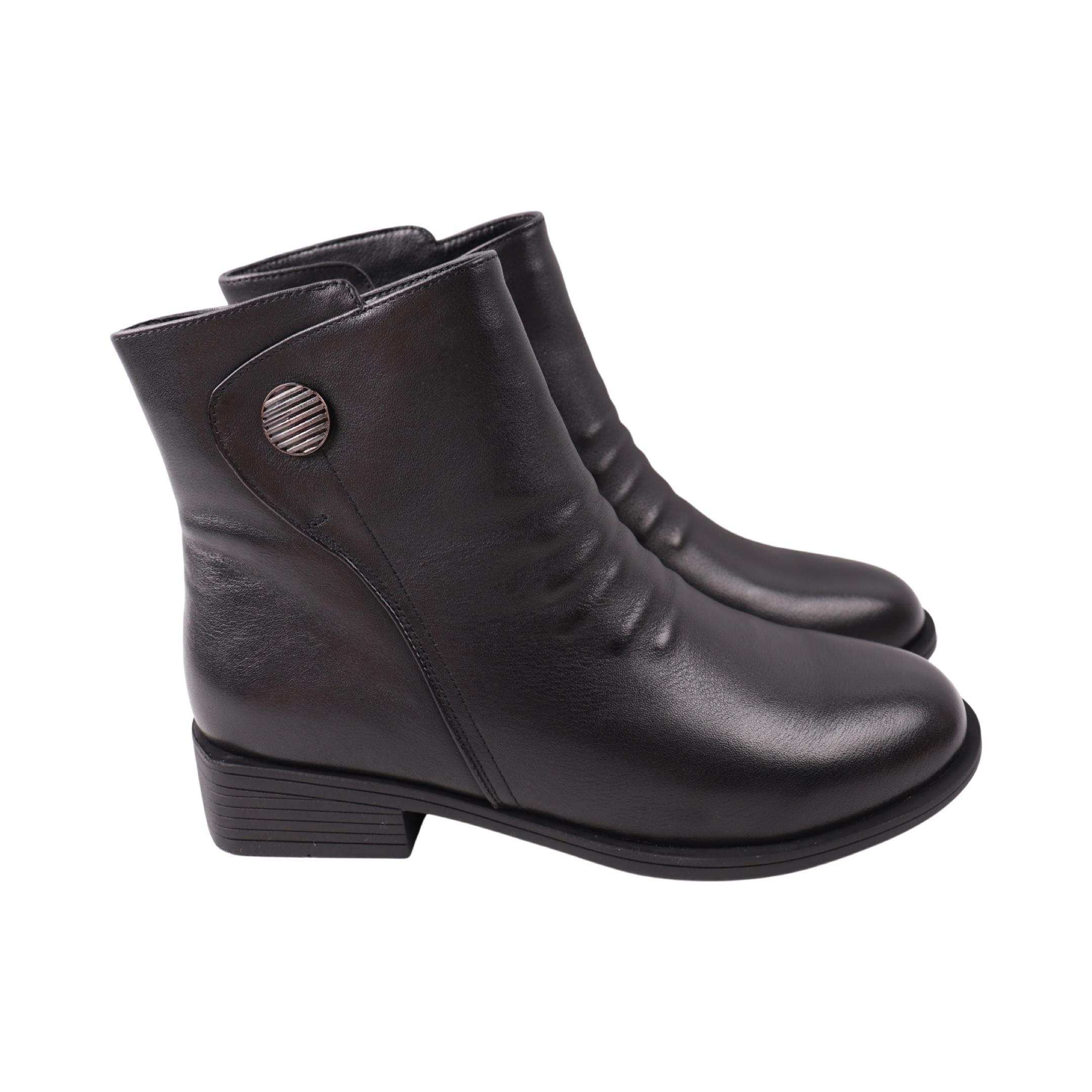 Ботинки женские Renzoni натуральная кожа р. 36 Черный (1016-23DHC)