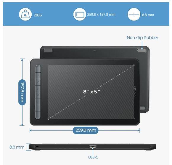 Графический планшет XP-Pen Deco M Black (10928867) - фото 5