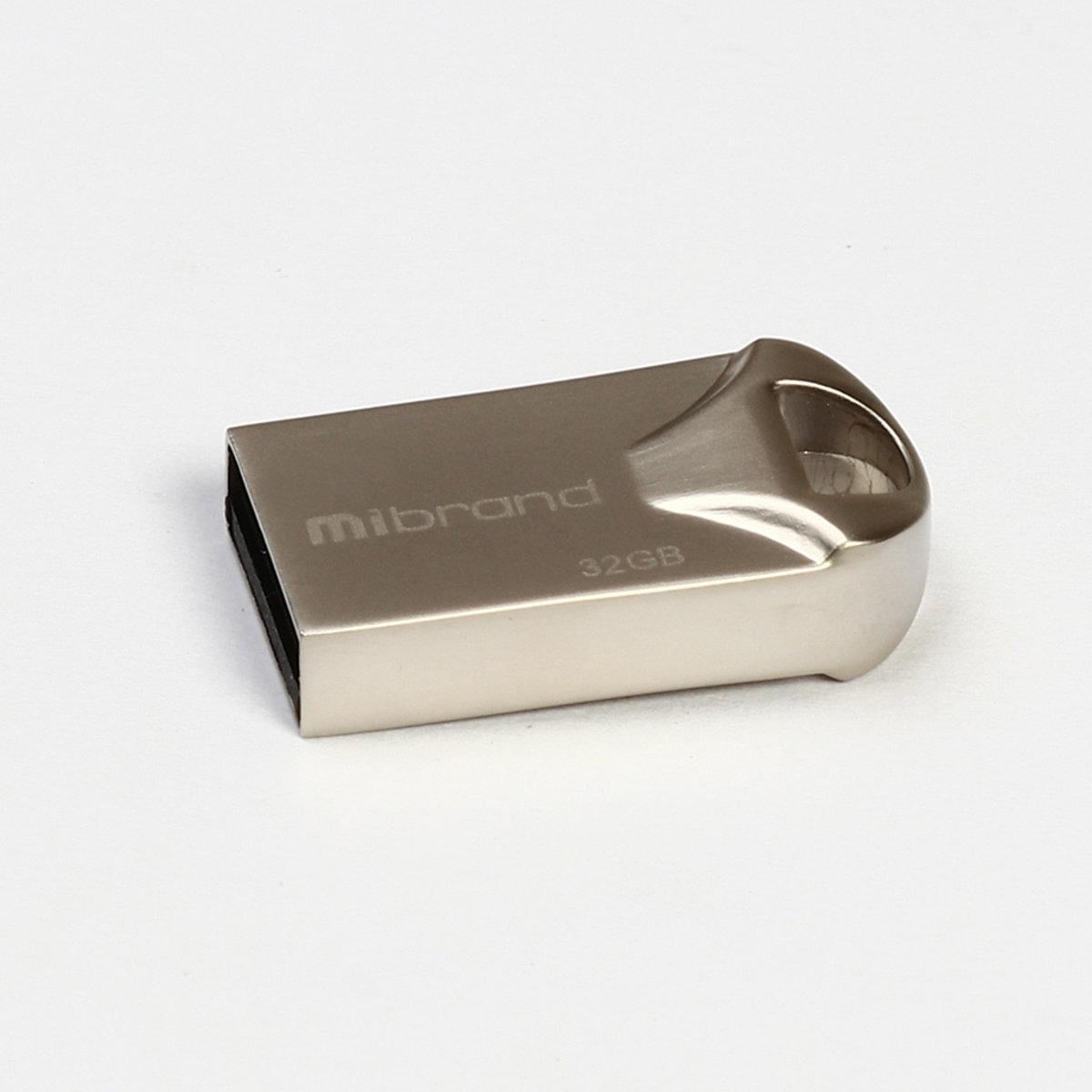 Флеш-накопичувач для ноутбука Flash Mibrand USB 2.0 Hawk 32Gb Silver (MI2.0/HA32M1S)