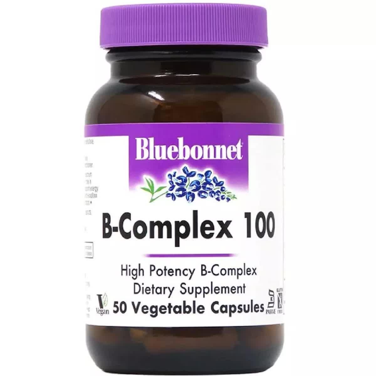 В комплекс Bluebonnet Nutrition B-Complex 100 50 Veg Caps BLB0416 - фото 1