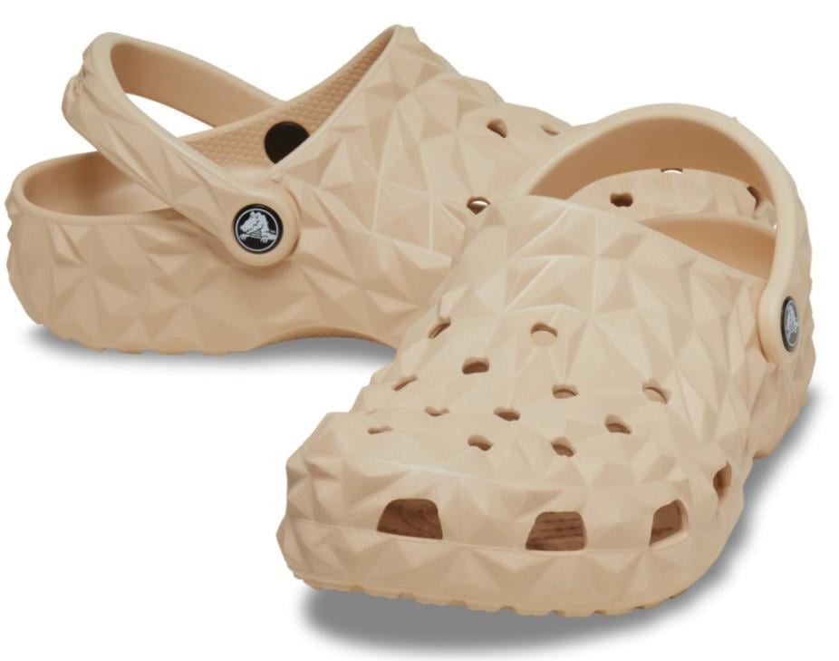 Крокси для дівчинки Crocs Classic Geometric Clog Stucco р. 32/33 Бежевий (26250)
