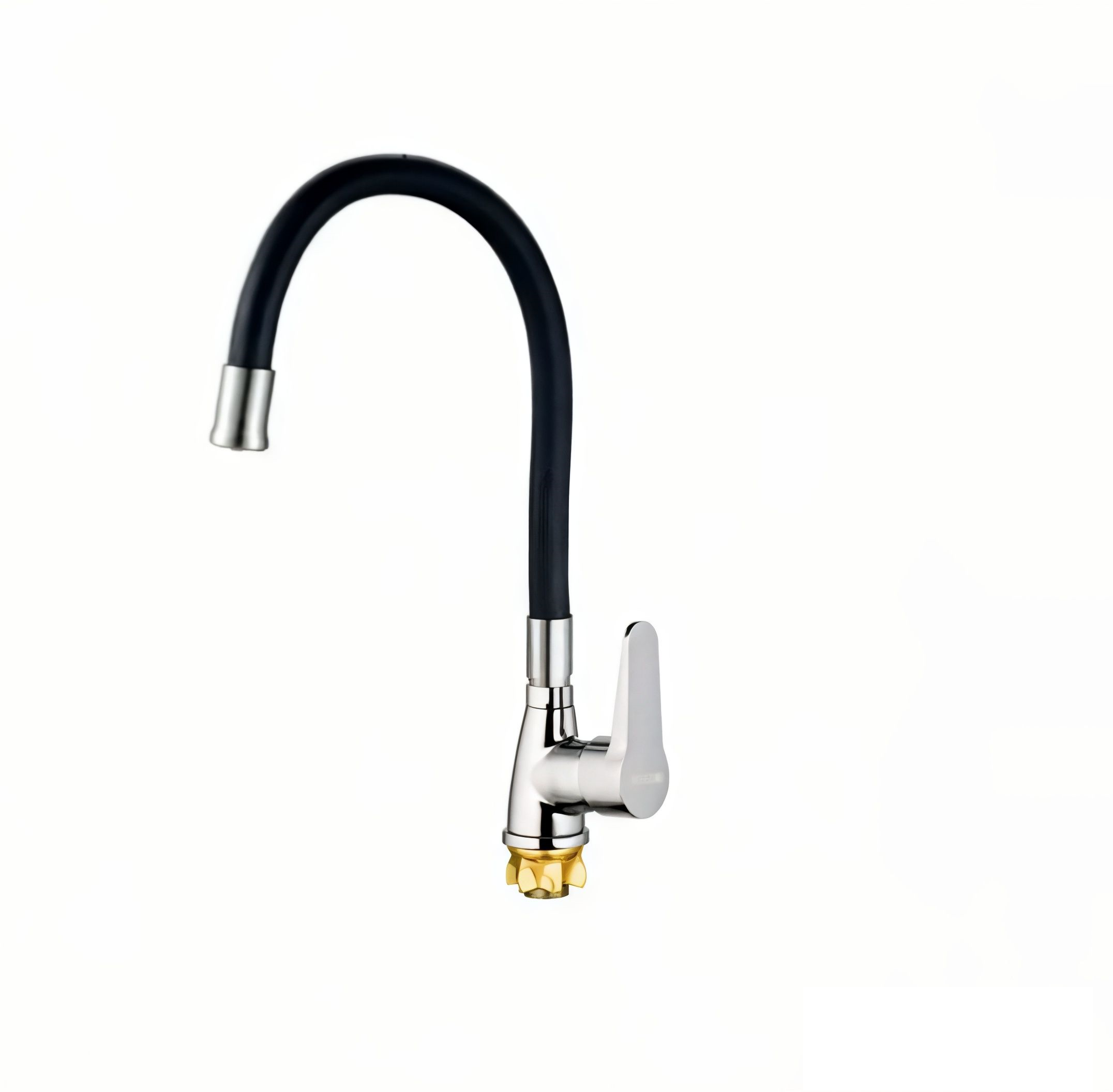 Змішувач для кухні MIXXUS SOP4-146 Reflector з силіконовим виливом Black (MI6490)