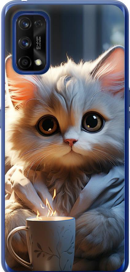Чехол на Realme 7 Pro White cat (5646u-2082-42517)