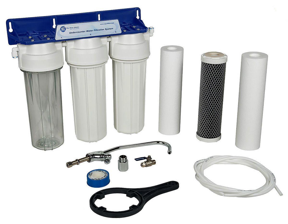 Система очистки води під мийку Aquafilter FP3-2 потрійна (30455097)