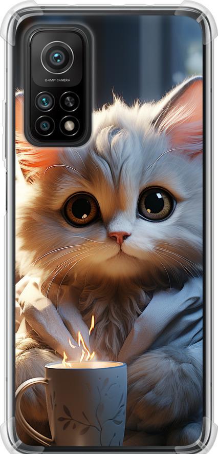 Чехол на Xiaomi Mi 10T Pro White cat (5646sp-2679-42517)