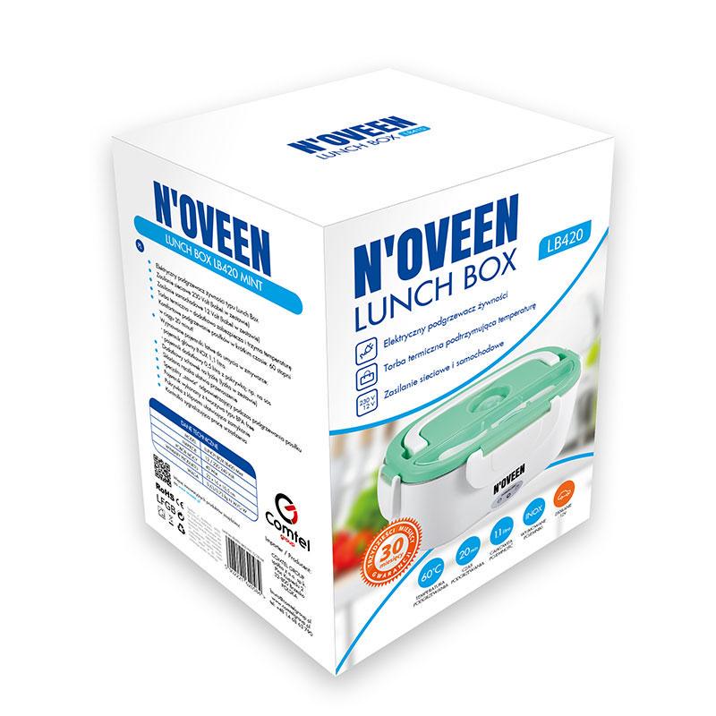 Электрический ланч-бокс Noveen LB420 с подогревом от сети 230В и 12В с прочие White/Mint - фото 12