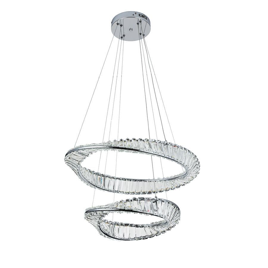 Люстра подвесная LED Levistella 799L8812 600/400 CH Хром (LVS5611)