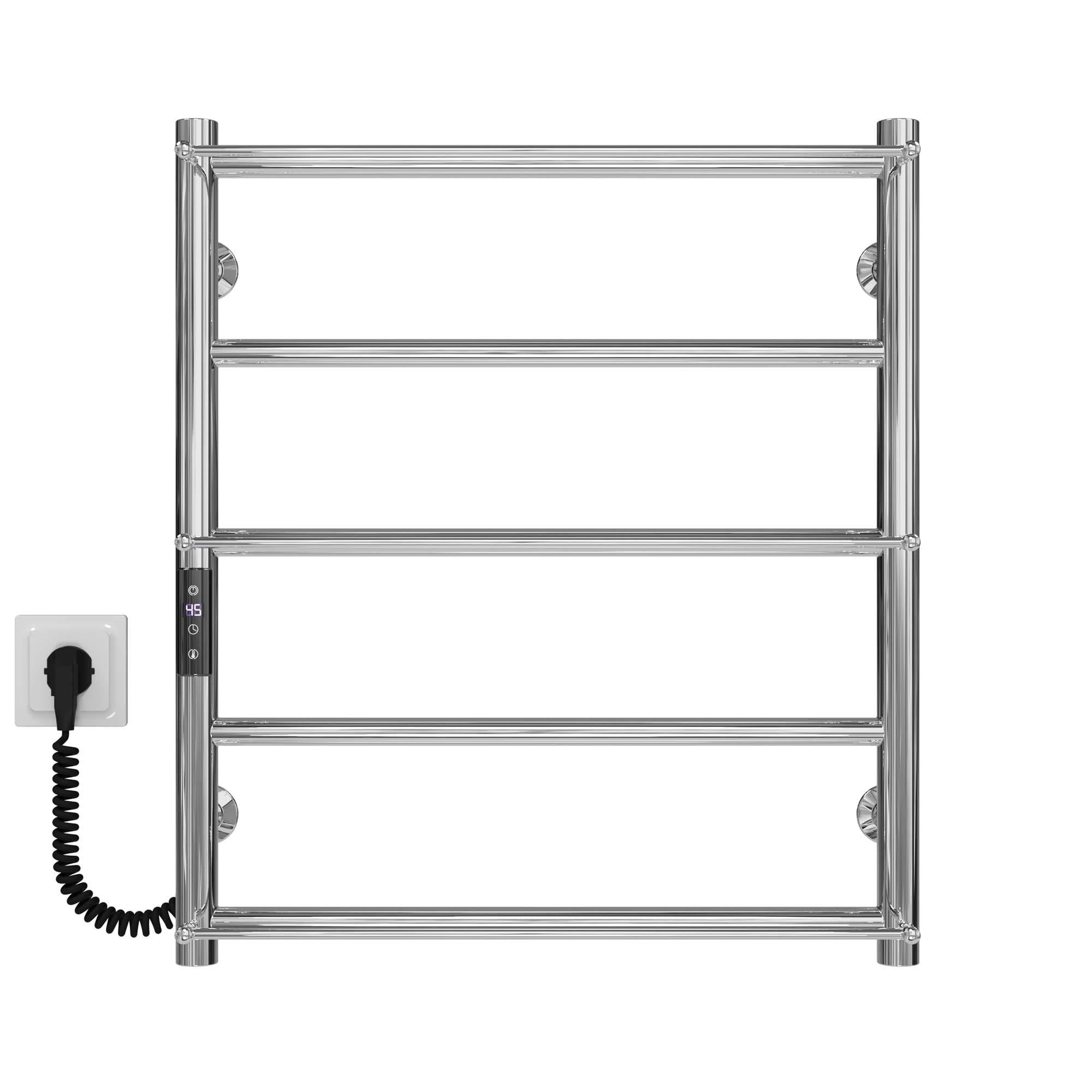 Полотенцесушитель электрический Deffi Ladder П5 JD03 нержавеющая сталь 500х600 мм Хром (C.LK.60.50.5.ECL1)
