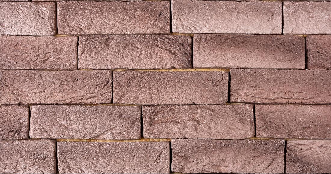 Декоративный кирпич фасадный бетонный STONELAK LVIVSKA CEGLA 0,6 м.кв Pink gray (333318)